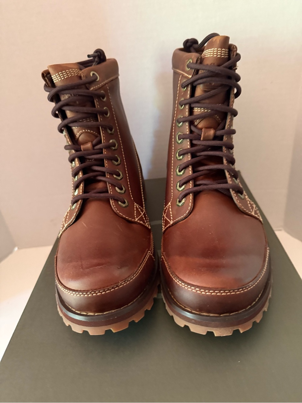 Timberland Originals Brown Nubuck Boots Men’s 7.5 Medium New in Box